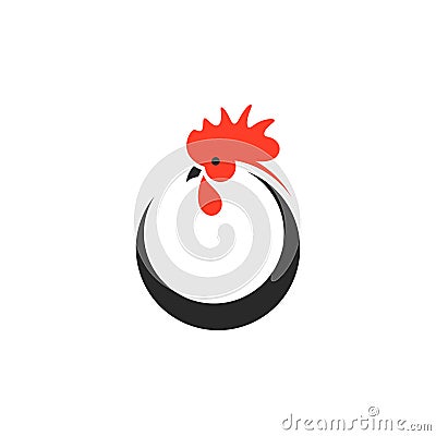 Rooster. Logo Vector Illustration